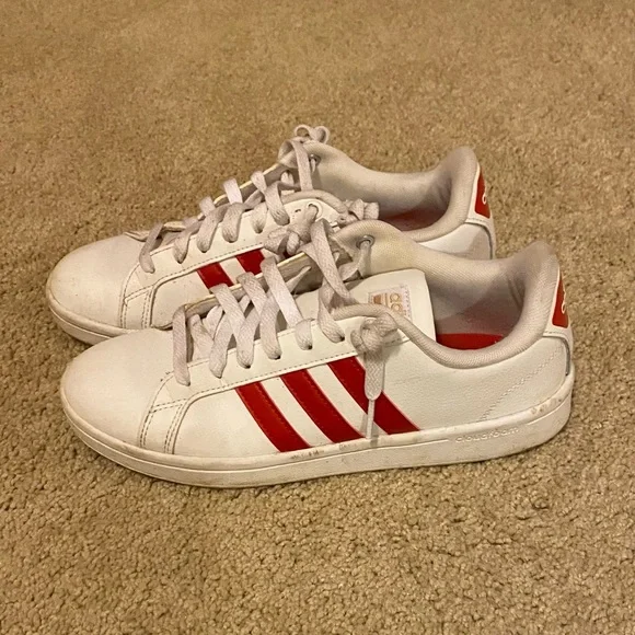 adidas | Shoes | Red Stripe Adidas Size 7 | Poshmark